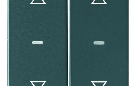 BERKER 80961326 Abdeckung für Tastsensor Q.1/Q.3 2-fach, Pfeile | anthrazit samt