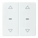 BERKER 80961329 Abdeckung für Tastsensor Q.1/Q.3 2-fach, Pfeile | polarweiß samt