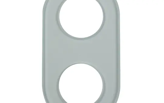 BERKER 1102 Abdeckrahmen Serie Glas 2-fach | glas klar