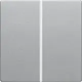 BERKER 85142124 Elektronik-Taste Serie Q 2-fach | alu samt