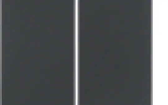 BERKER 85142126 Elektronik-Taste Serie Q 2-fach | anthrazit samt