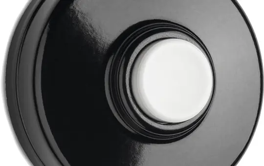 THPG 100881 Klingeltaster Bakelit Taste weiß | schwarz