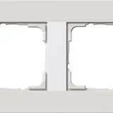 GIRA 0212411 Abdeckrahmen E3 2-fach | hellgrau/reinweiß