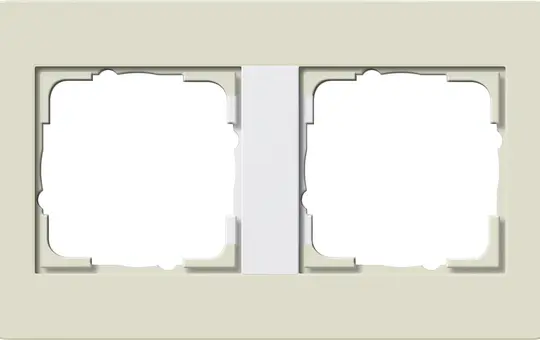 GIRA 0212417 Abdeckrahmen E3 2-fach | sand/reinweiß