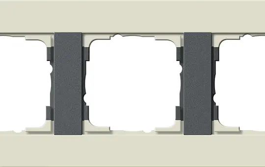 GIRA 0213427 Abdeckrahmen E3 3-fach | sand/anthrazit