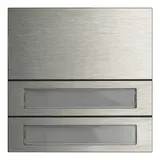 GIRA 5532920 TKS-Modul System 106 Ruftastenmodul 2-fach | edelstahl