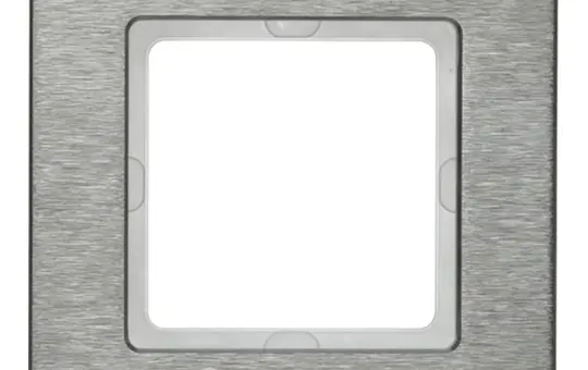 BERKER 10116083 Abdeckrahmen Q.7 1-fach | edelstahl gebürstet