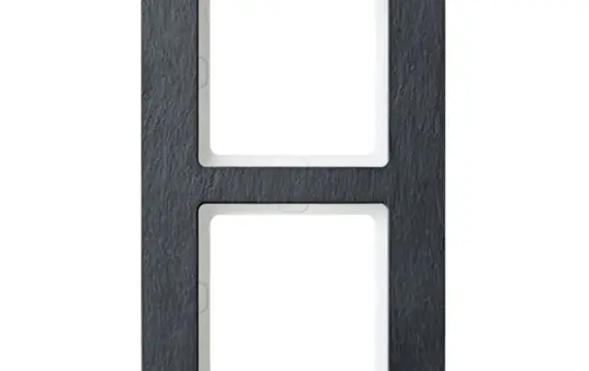 BERKER 10126030 Abdeckrahmen Q.7 2-fach | anthrazit/schiefer natur