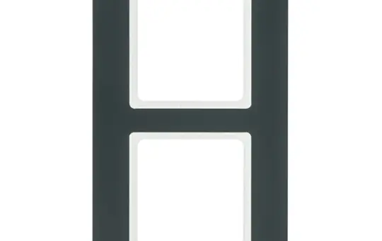 BERKER 10126186 Abdeckrahmen Q.7 2-fach | anthrazit samt