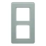BERKER 10126079 Abdeckrahmen Q.7 2-fach | glas polarweiß