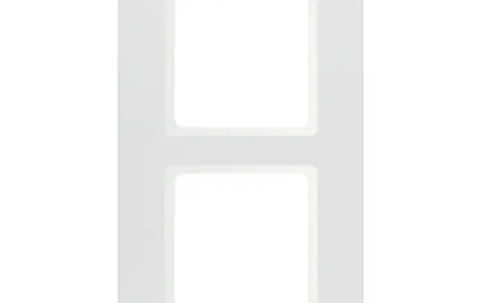 BERKER 10126189 Abdeckrahmen Q.7 2-fach | polarweiß samt