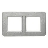 BERKER 10226083 Abdeckrahmen Q.7 2-fach, waagerecht | edelstahl gebürstet