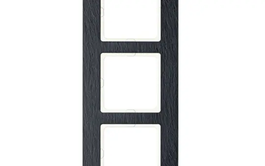 BERKER 10136030 Abdeckrahmen Q.7 3-fach | anthrazit/schiefer natur