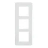 BERKER 10136189 Abdeckrahmen Q.7 3-fach | polarweiß samt