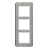 BERKER 10136083 Abdeckrahmen Q.7 3-fach, senkrecht | edelstahl gebürstet