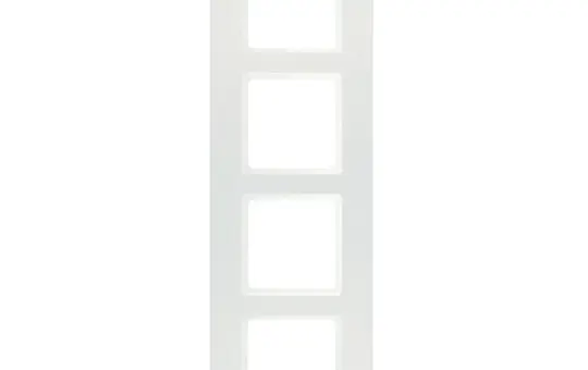 BERKER 10146189 Abdeckrahmen Q.7 4-fach | polarweiß samt