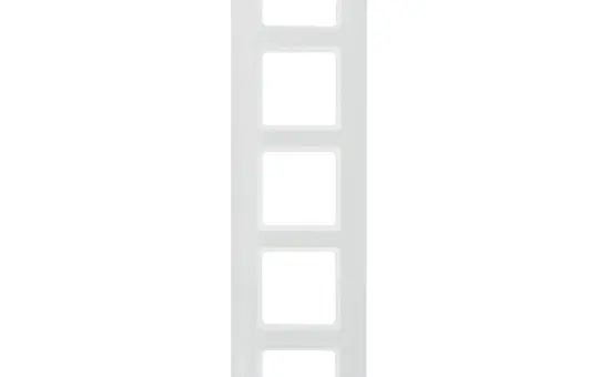 BERKER 10156189 Abdeckrahmen Q.7 5-fach | polarweiß samt