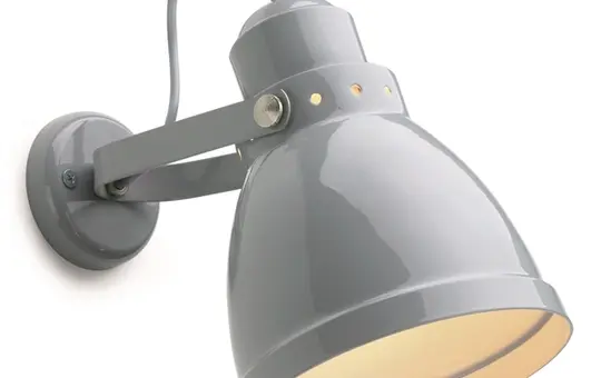 THPG 182552 Wandstrahler Stahl groß | taubenblau