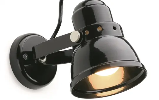 THPG 182554 Wandstrahler Stahl klein | schwarz