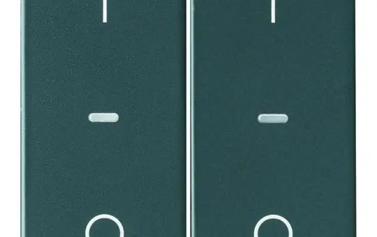 BERKER 80962326 Abdeckung für Tastsensor Q.1/Q.3 2-fach, IO | anthrazit samt