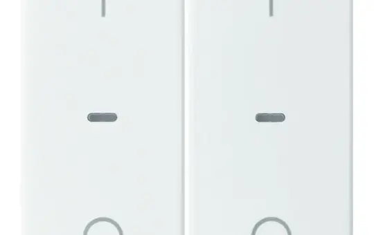 BERKER 80962329 Abdeckung für Tastsensor Q.1/Q.3 2-fach, IO | polarweiß samt