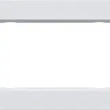 GIRA 1002225 Abdeckrahmen E2 flache Montageart 2-fach ohne Mittelsteg | reinweiß seidenmatt