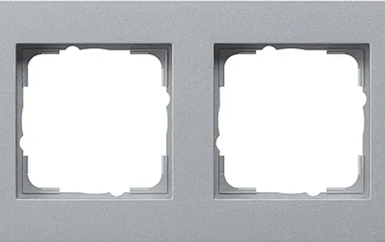 GIRA 0214255 Abdeckrahmen E2 flache Montageart 4-fach | alu