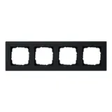 GIRA 0214095 Abdeckrahmen E2 flache Montageart 4-fach | schwarz matt