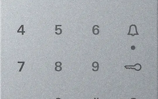 GIRA 851326 Keyless-In Codetastatur-Abdeckung System 55 alu