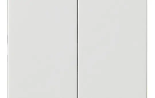 GIRA 536203 Bedienaufsatz System 3000 System 55 2-fach | reinweiß glänzend