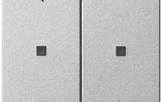 GIRA 536326 Bedienaufsatz System 3000 System 55 2-fach, Memory | alu