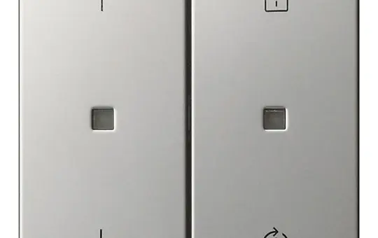 GIRA 5363600 Bedienaufsatz System 3000 System 55 2-fach, Memory | edelstahl