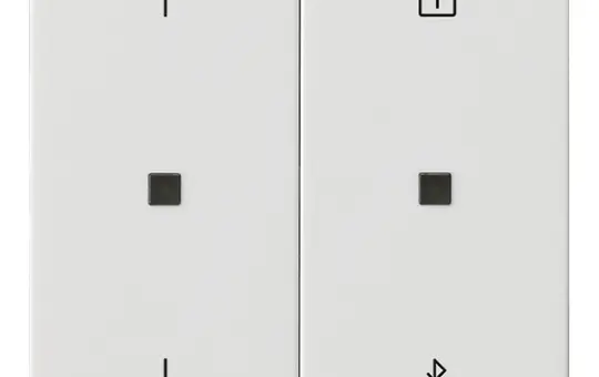 GIRA 536703 Jalousie- und Schaltuhr System 3000 System 55 Bluetooth, Pfeile | reinweiß glänzend