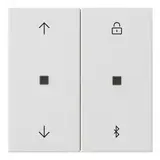 GIRA 536727 Jalousie- und Schaltuhr System 3000 System 55 Bluetooth, Pfeile | reinweiß seidenmatt