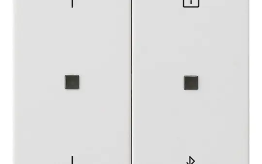 GIRA 536727 Jalousie- und Schaltuhr System 3000 System 55 Bluetooth, Pfeile | reinweiß seidenmatt