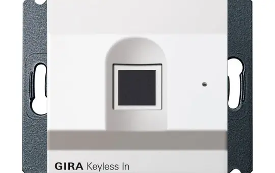 GIRA 261703 Keyless-In Fingerscanner System 55 reinweiß glänzend