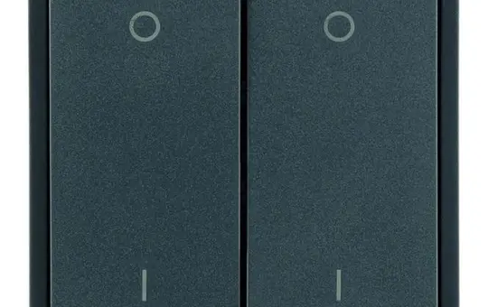 BERKER 30423555 beschr. Wippe für KNX-Taster W.1 2-fach, IO | grau/lichtgrau matt