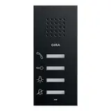 GIRA 1250005 Wohnungsstation System 55 Audio | schwarz matt | keine