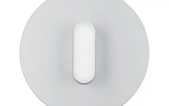 BERKER 1001207400 Abdeckplatte R.classic mit Knebel | alu/polarweiß glänzend