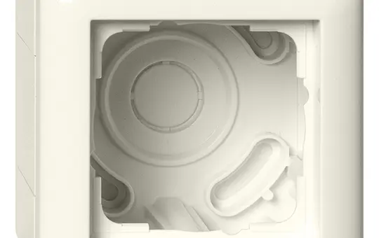 GIRA 106101 Aufputzgehäuse m. Rahmen Standard 55 1-fach | cremeweiß glänzend