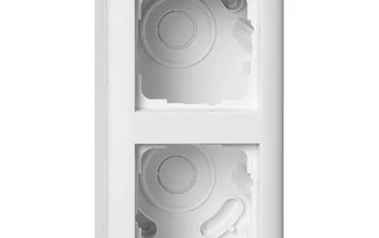 GIRA 106203 Aufputzgehäuse m. Rahmen Standard 55 2-fach | reinweiß glänzend