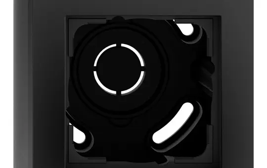 GIRA 106109 Aufputzgehäuse m. Rahmen E2 1-fach | schwarz matt