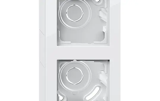 GIRA 106229 Aufputzgehäuse m. Rahmen E2 2-fach | reinweiß glänzend