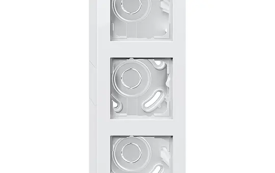 GIRA 106329 Aufputzgehäuse m. Rahmen E2 3-fach | reinweiß glänzend