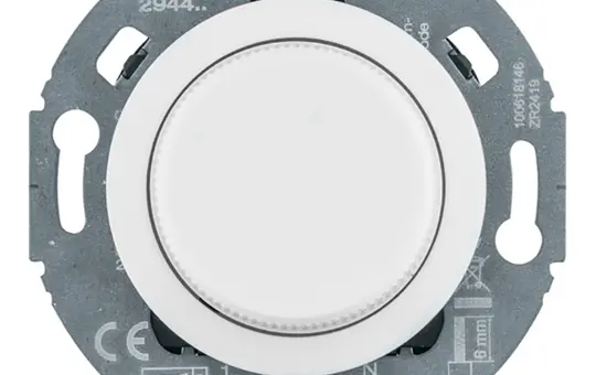BERKER 294410 Drehdimmer Serie 1930 RLC, LED, 3-100 W | polarweiß glänzend