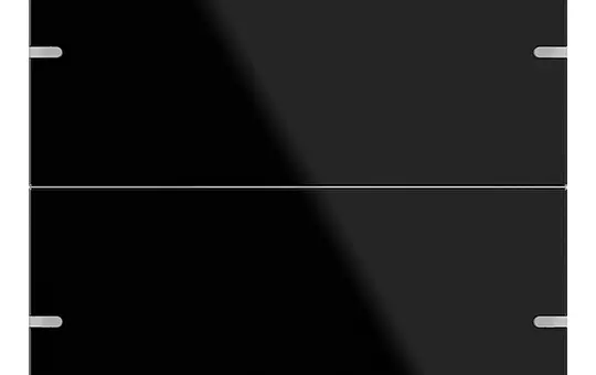 GIRA 502205 Wippenset für Tastsensor 4 2-fach | glas schwarz