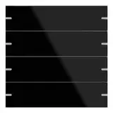 GIRA 502405 Wippenset für Tastsensor 4 4-fach | glas schwarz