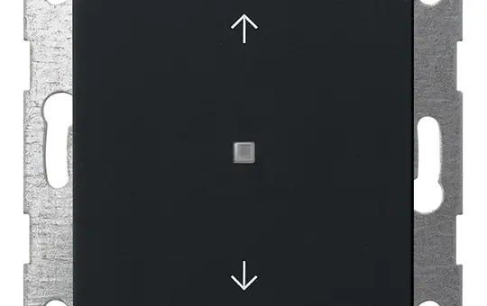 GIRA 5172005 KNX-Tastsensor System 55 1-fach, Pfeile | schwarz matt