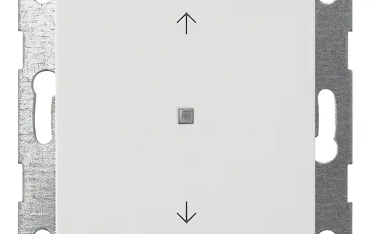 GIRA 517227 KNX-Tastsensor System 55 1-fach, Pfeile | reinweiß seidenmatt