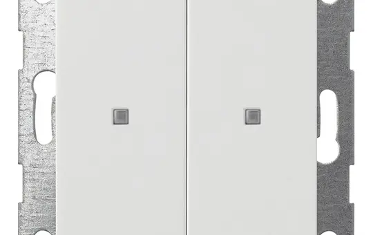 GIRA 517327 KNX-Tastsensor System 55 2-fach | reinweiß seidenmatt